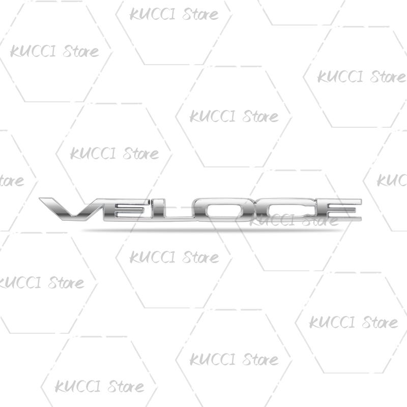 QGDM1 3D Car Sticker VELOCE TI Logo Metal Emblem Badge Decals For Alfa Romeo 159 155 Giulietta Giulia Junior Tonale Stelvio Mito 955