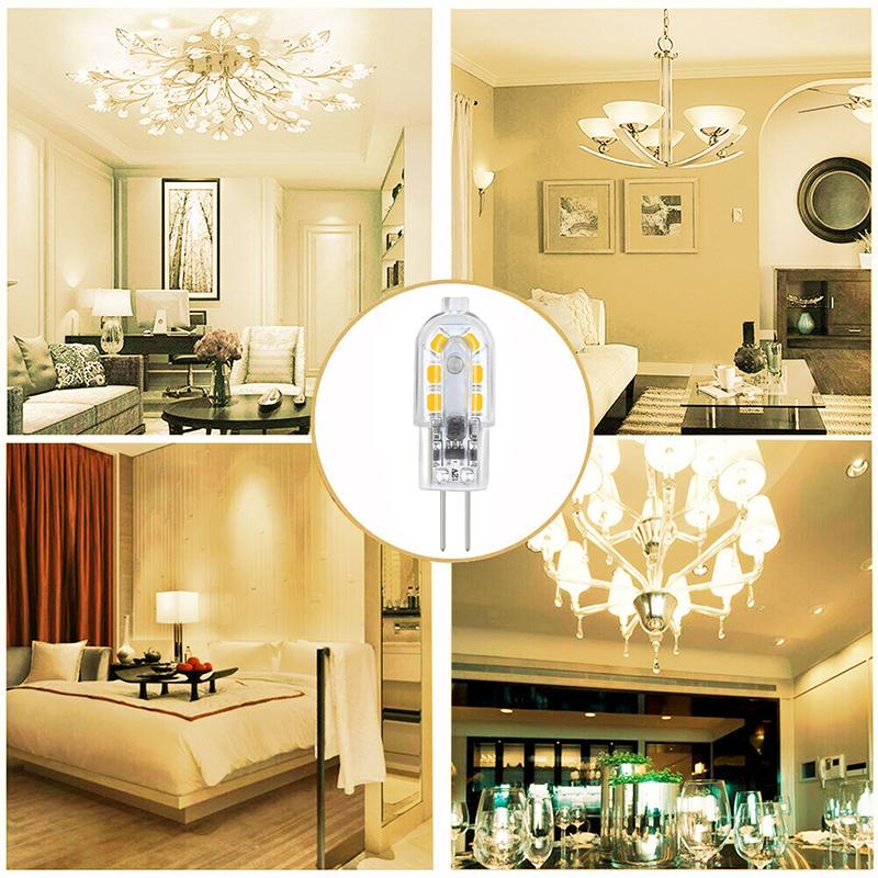 Светодиодная лампа 10x G4 5 Вт AC/DC 12 В G4 Corn Light Энергосберегающая светодиодная лампа без регулировки яркости Теплый белый