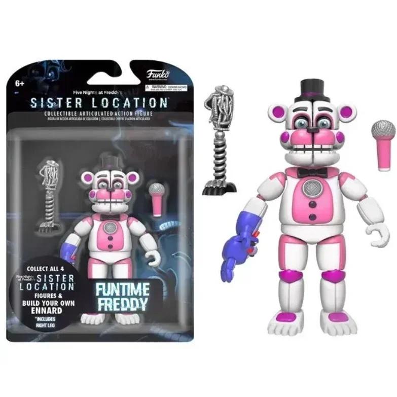 Fnaf Мишка Полуночный Гарем Пять Ночей Сочлененная Съемная Игровая Фигурка Действия В Five Nights Security Breach Миниатюрная Игрушка для Детей
