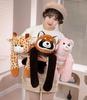 New Style Raccoon Panda Plush Toy - Cartoon Shoulder Doll for Kids