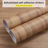 5 метров, наклейка под дерево, наклейки для реставрации шкафа, контактная бумага, самоклеящиеся обои, водонепроницаемые, текстурированные обои, Широко а