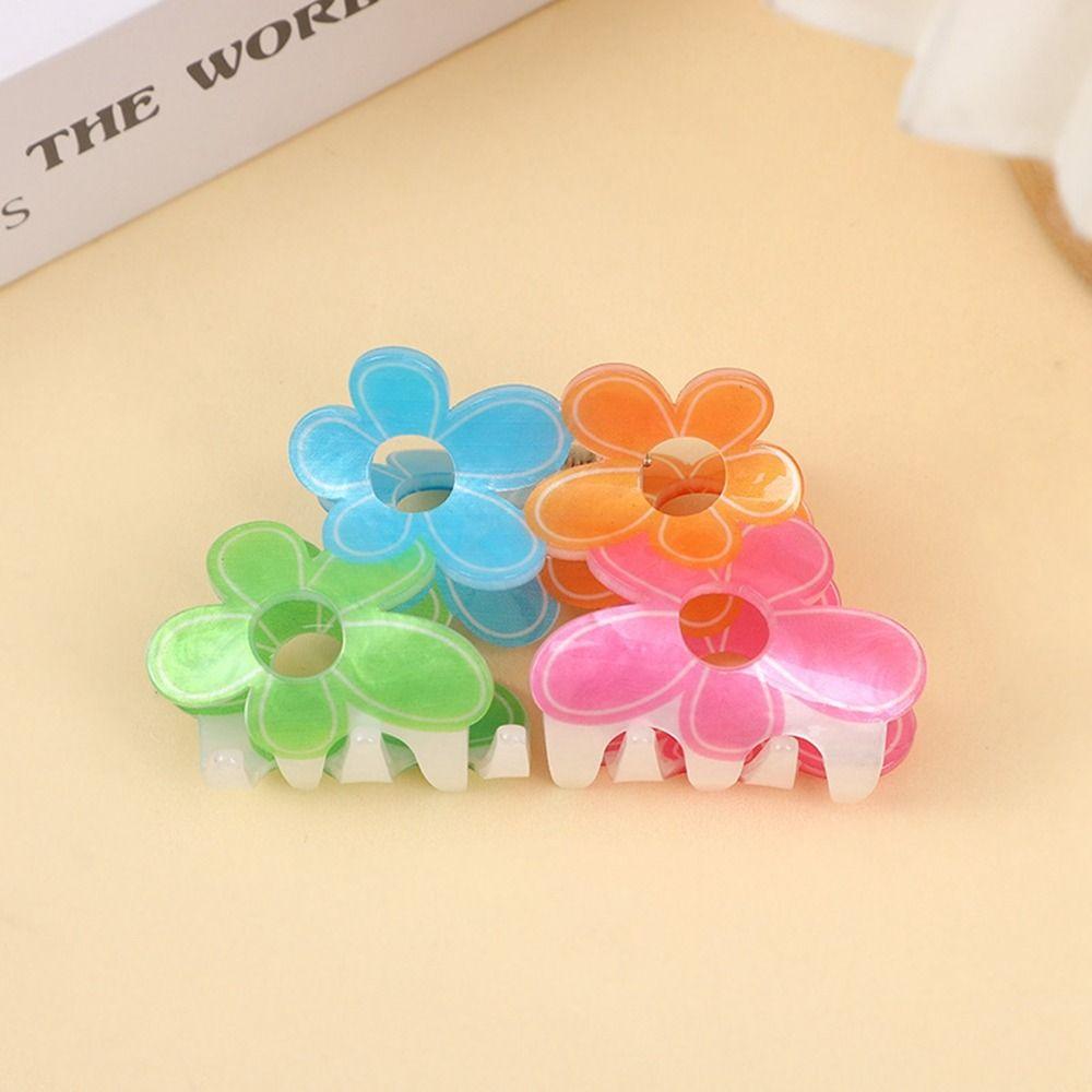 Rainbow Animal Hair Clip Bear Rabbit Shark Clip Personalized Flower Hair Claw Female