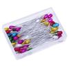 50Pcs Extra Long Pearl Head Pin Straight Sewing Pins for Corsage Dressmaking Florists Sewing Pins with Plastic Box