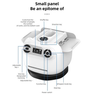 Автоматическая тасовочная машина и машина дилера, вращающаяся на 360 градусов, 2 колоды, электрическая карточная игра казино