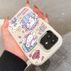 For OPPO A16s A38 A58 A98 A56 A74 A78 Reno 8T Realme C65 C25S C53 Cute Little Bears Pattern Silver Edge Lens Soft Silicone Phone Case