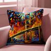Чехол для подушки L-Leonid Afremov Масляная живопись - Многоцелевой чехол для подушки для дома и автомобиля - Двусторонний, Мягкий и прочный для ежедневного использования