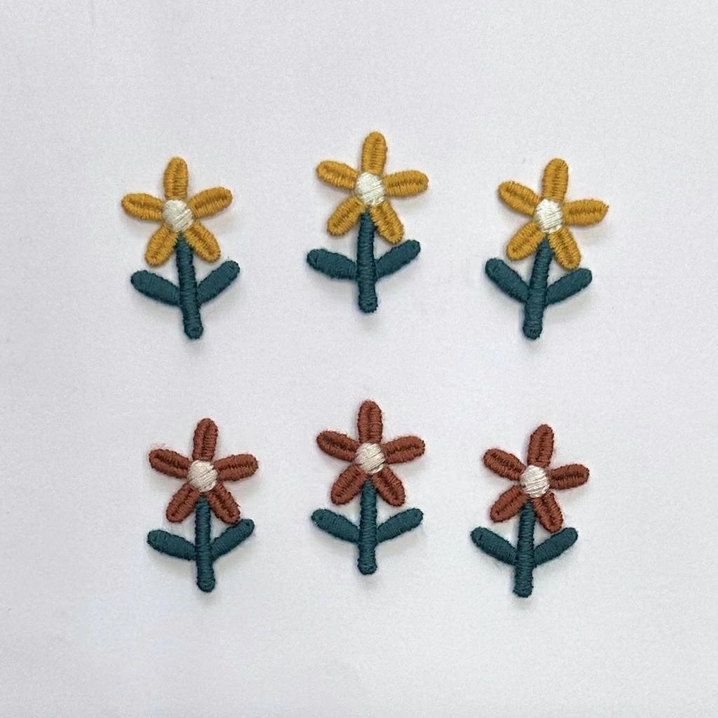 Fresh Little Flower Tulip Embroidery Patch Clothing Accessories Ins Colorful Cute Little Cherry Series Embroidery Cloth