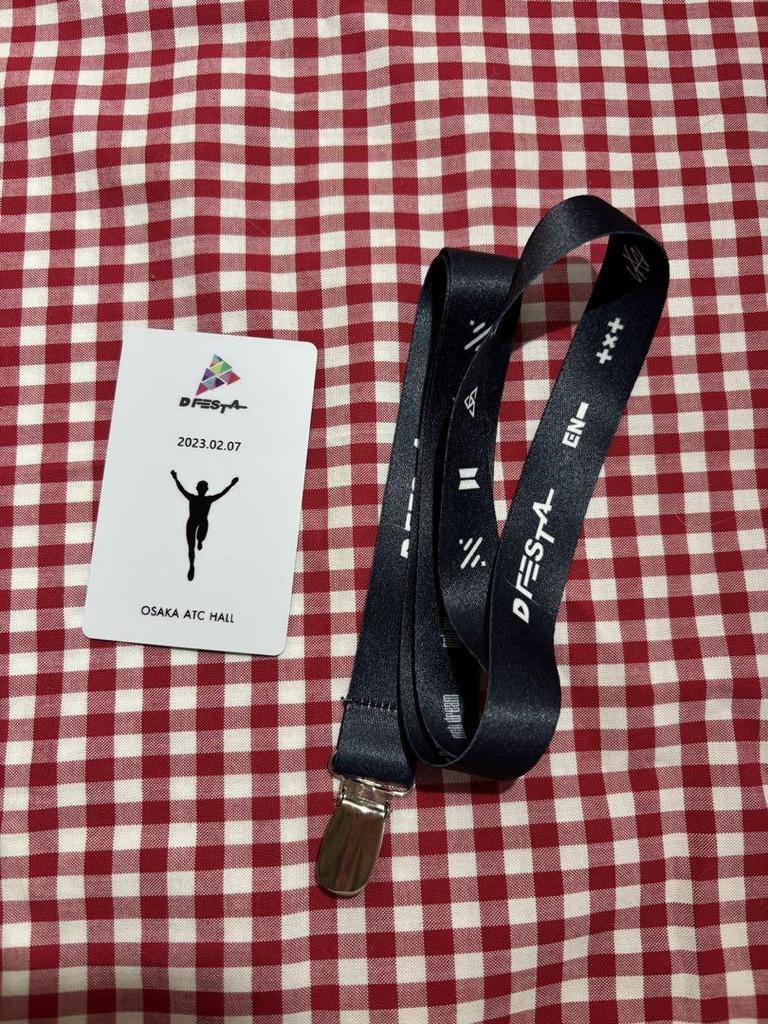 [Б/У] BTS Чимин D FESTA Осака бонус за вход торговая карточка и ремешок для держателя карточки