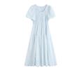Bubble Sleeve Dress Women's Summer New Design Sense Sweet Temperament Waist Thin Skirt