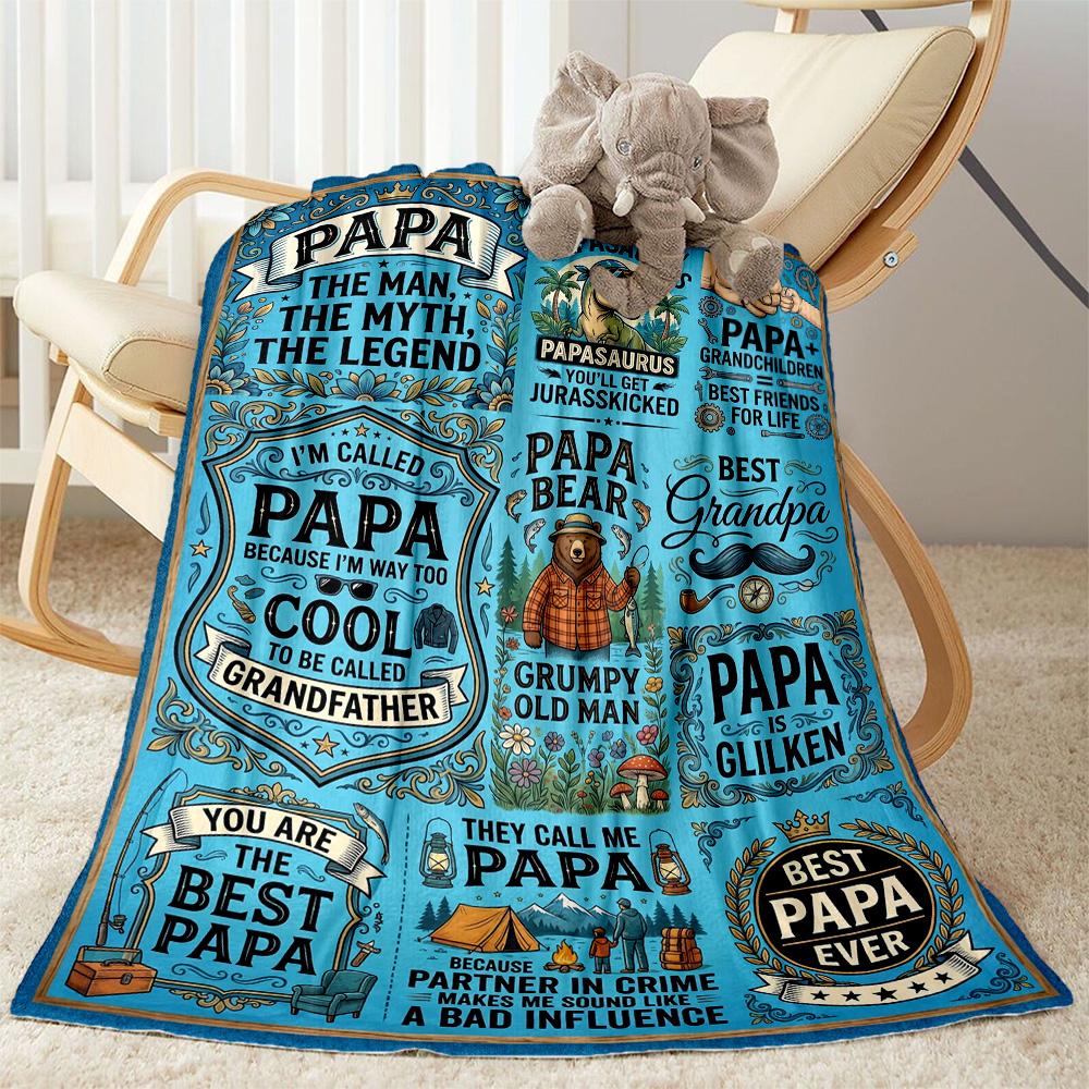 Love You Dad Blanket Flannel Blanket-Soft and Suitable for Sofas,Beds,Offices,Travel,All Seasons,Great Gift for Holidays and Birthdays.