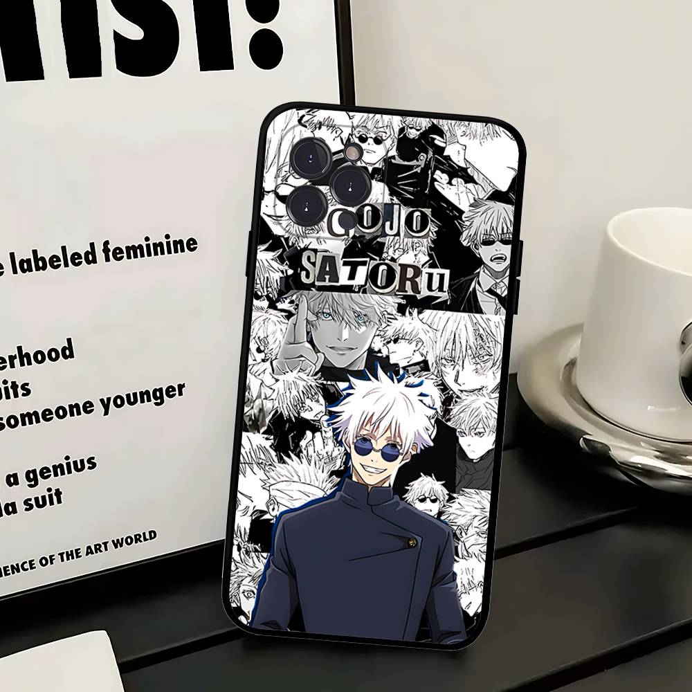 Чехол для телефона Jujutsu Kaisen Годжо Сатору Для iPhone 17 Pro Max Air Задняя крышка 16 15 14 13 12 11 Pro Max Чехол