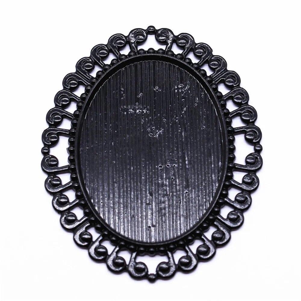 Подходит для овального 20X30 мм 25X35 мм стеклянного кабошона, основа для установки лотка, компоненты, автомобильные аксессуары, подарочные украшения и аксессуары