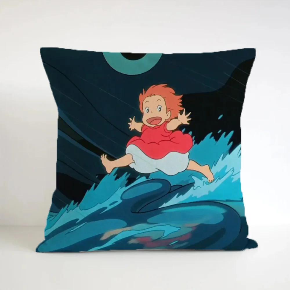 Чехол на подушку для стула P-Ponyo on the CliffS 45x45 см, декоративные подушки для гостиной, декоративные подушки, короткий плюш