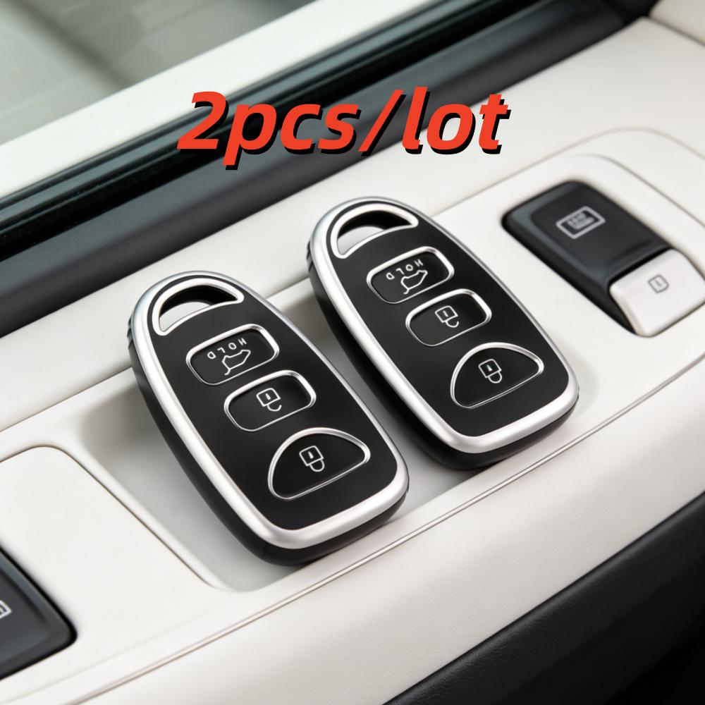2 шт./лот Чехлы для корпуса автомобильного ключа для Hyundai Kia Tucson Sonata Santa FE Carens 3+1 Кнопки