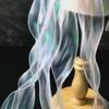 Мерцающий серебристый шелк Волна воды Воланы Иллюзорные волны Лазерный градиент Кружево Прозрачная ручная работа Ткань Дизайнерские аксессуары