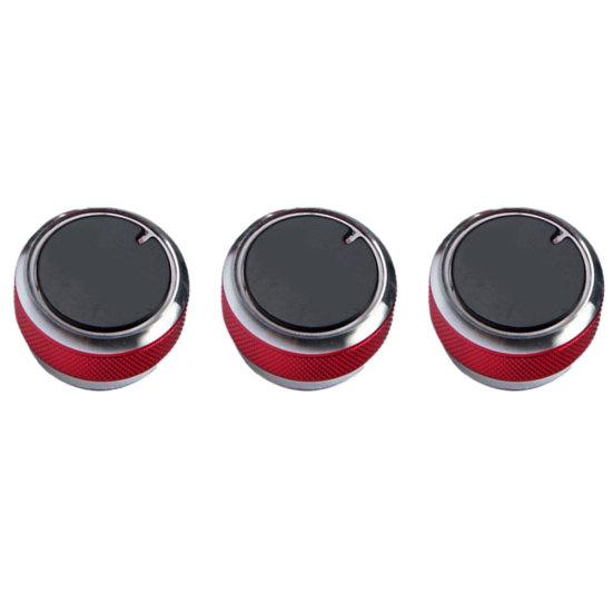 3шт автомобильная ручка управления воздухом кондиционер нагреватель крышка переключатель декор для Ford Focus