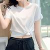 Clothing Styling Tool Shirt Ties Clips for Women, Multifunctional Scarf Ring And Slides, T-Shirt Waist Tightener Cincher Tightening Buckle Knot