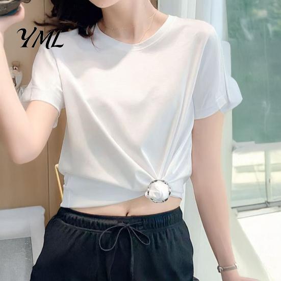 Clothing Styling Tool Shirt Ties Clips for Women, Multifunctional Scarf Ring And Slides, T-Shirt Waist Tightener Cincher Tightening Buckle Knot
