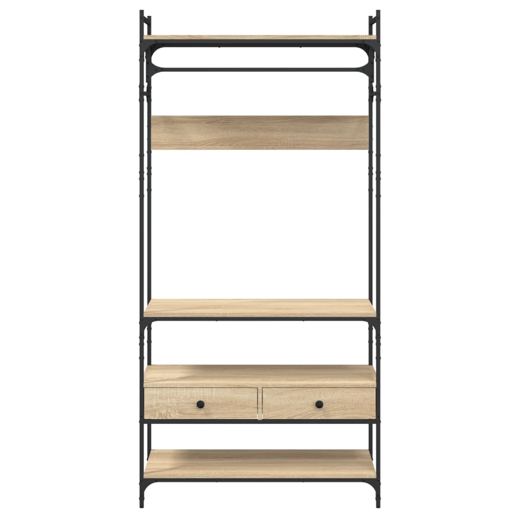 Clothes Rack with Drawers Sonoma Oak 89x39x184.5 cm