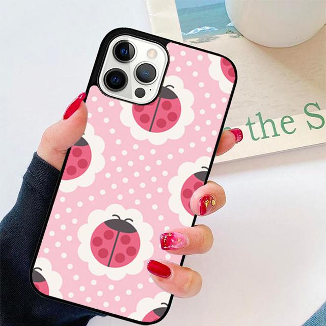 Осень 11 Цветных Божьих Коровок Чехол для Телефона Cover для iPhone 17 Air 16 16e 15 12 11 13 14 Pro Max Apple Plus Coque