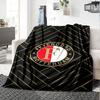 Feyenoord Print Flannel Blanket High Quality Warm Comfortable Cover for All Seasons Perfect for Gifts Home Decor