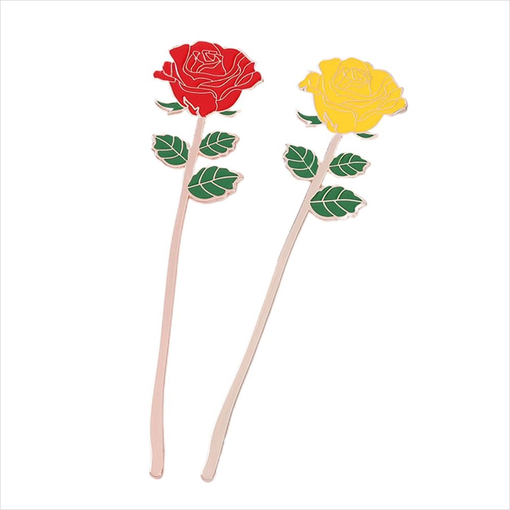 Supplies Kawaii Cat Coloring Embossing Rose Bird Book Clip Positioning Clip Bookmark Zinc Zinc Alloy Bookmark