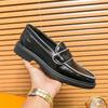 Мужская обувь Европейская и американская новая повседневная кожаная обувь мужская мода британский бизнес тренд кожаная обувь Лофер обувь жениха