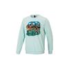 Casual Sport Cartoon Print Crew Neck Sweatshirt Men Tops Green HG3625