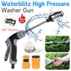 Садовая мойка высокого давления Waterblitz High Pressure Turbowasher Пистолет для мойки под давлением для чистки автомобиля с вращающимся на 360° шлангом