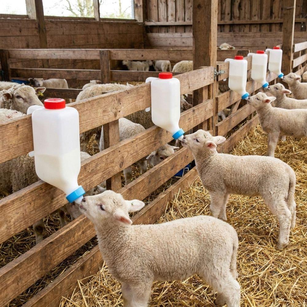 Large Capacity Hanging Nursing Bottle Wall Hanging Animal Feeding Bottle Lambs Piglets Sheep