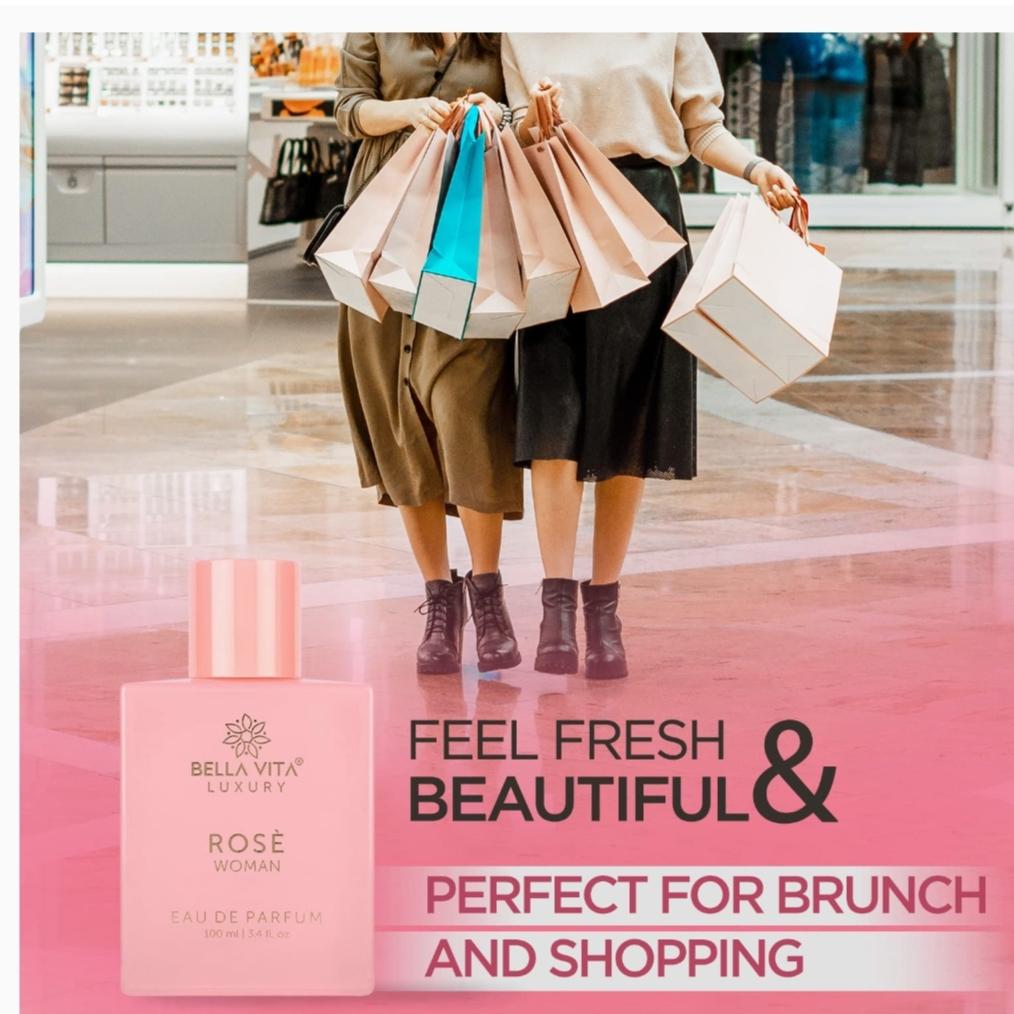 Bella Vita Luxury Rose Woman Eau De Parfum Духи для женщин с нотами черной смородины, ванили и жасмина | 100 мл