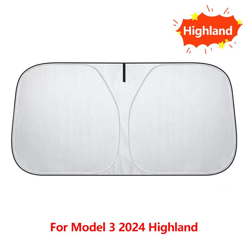 NovaAcc Windshield Sunshade for Tesla Model 3 Highland Model Y 2016-2024 Sun Shield Heat UV Protection Visor AccessoriesWindshield Sunshades 1