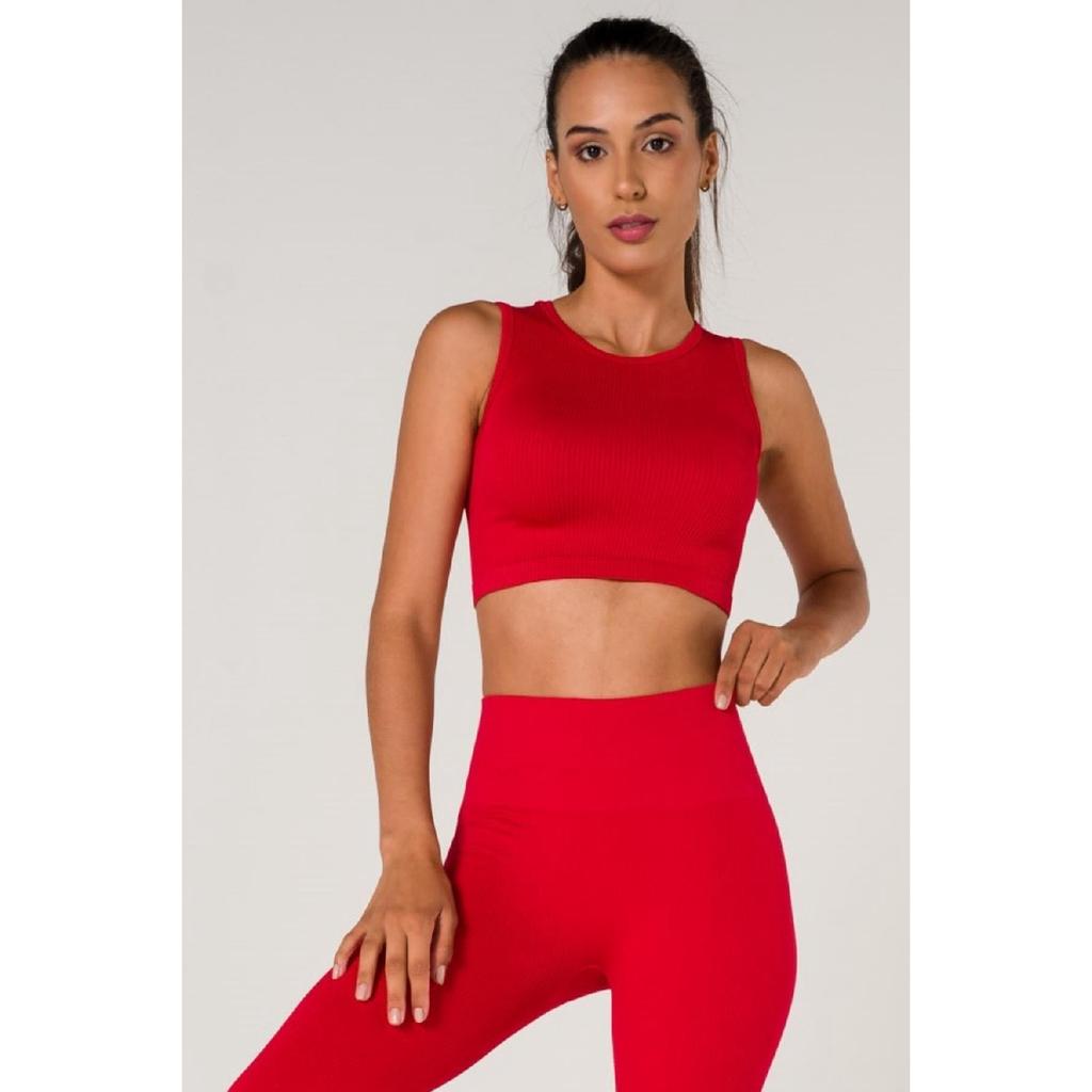 Бесшовный спортивный бюстгальтер в рубчик