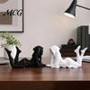 Скульптура с прочной конструкцией, 3D-печатная статуэтка девушки в лежащем одеянии, Современное минималистичное влагозащитное украшение с капюшоном, Декор для рабочего стола женщины, Элегантное