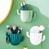 Toothbrush Holder Wall Self-adhesive Seamless Cactus Storage Rack Box Organizer Bathroom Shelf  Shower Accessories