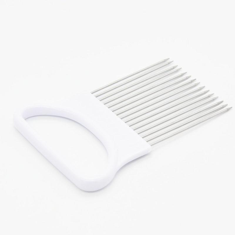 Гаджеты Удобный держатель для лука из нержавеющей стали Томатная терка Овощерезка Безопасные кухонные инструменты JM08 ADM