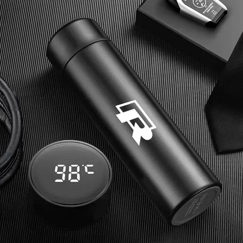 VW Car Vacuum Cup 304 Stainless Steel 500ML Thermos Mug For Volkswagen GTI Polo Golf Arteon Tiguan Touareg CC Amarok ID.3 ID.4 ze9