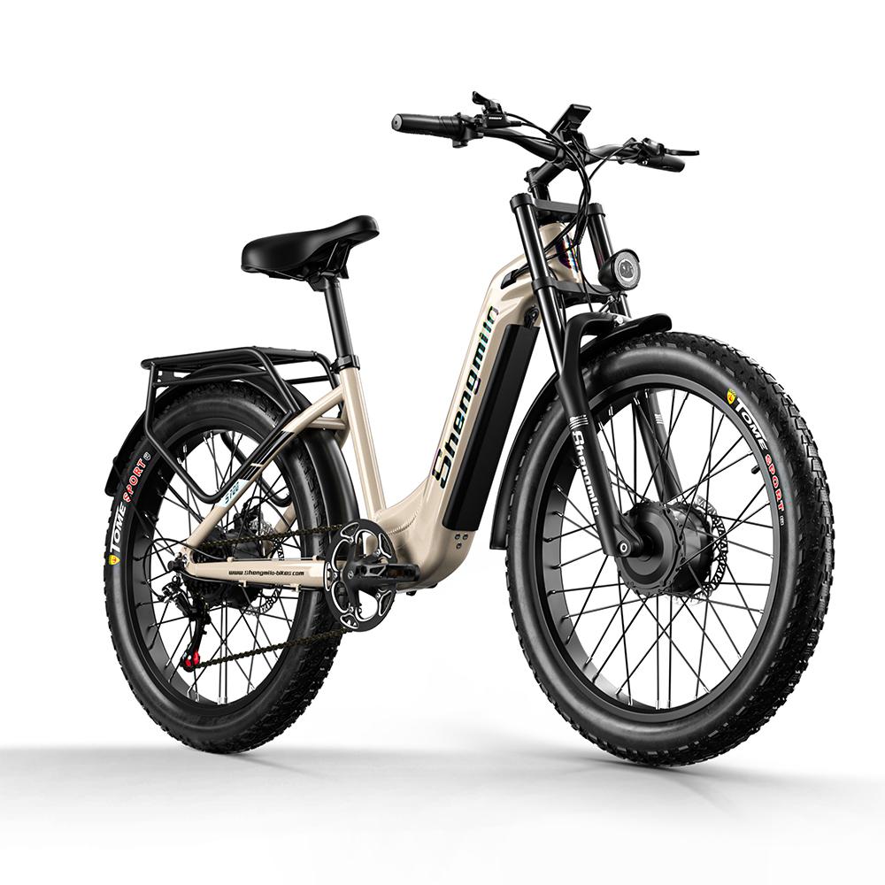 Electric Bicycle Shengmilo S700 2000W Dual Motor 48V17.5AH 26*3.0 Inch Wide Tire Snow MTB Electric Bike