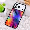 Geometric Stripy Triangle Phone Case for iPhone 17 Air 16 15 11 12 14 13 Pro Max Shockproof Cover