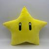 Большая плюшевая кукла-подушка Марио в виде желтой звезды 30 см
