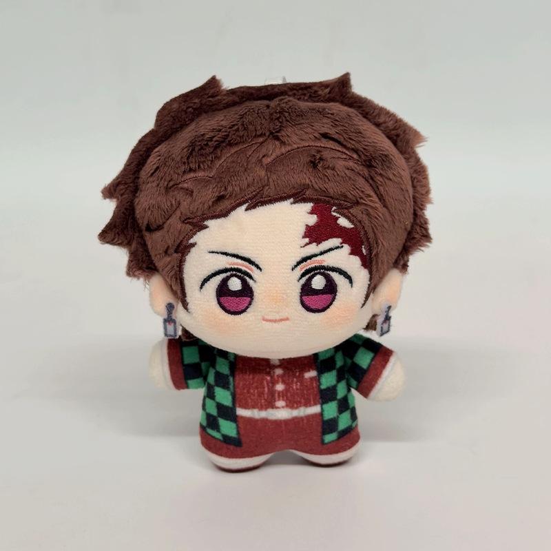 10cm Anime Demon Slayer Kimetsu No Yaiba Plush Kamado Tanjiro Agatsuma Zenitsu Hashibira Inosuke Tomioka Giyuu Pendant Doll Toys