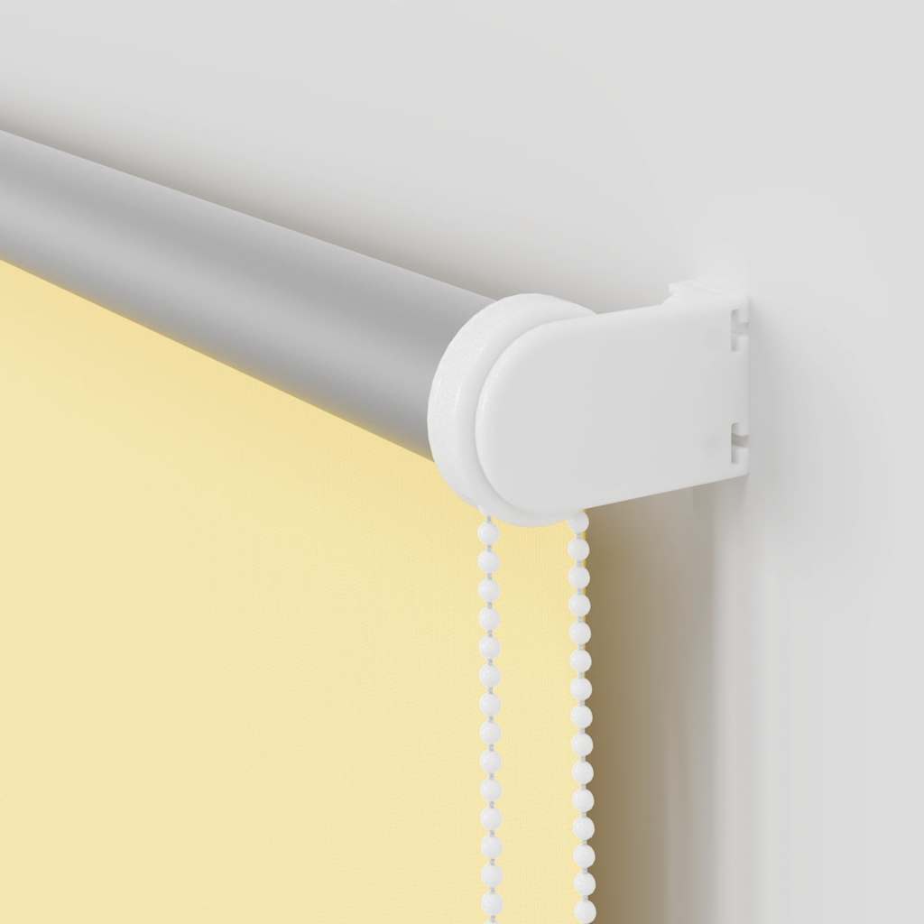 Blackout Roller Blind Yellow 120x175 cm Fabric Width 116.6 cm Polyester