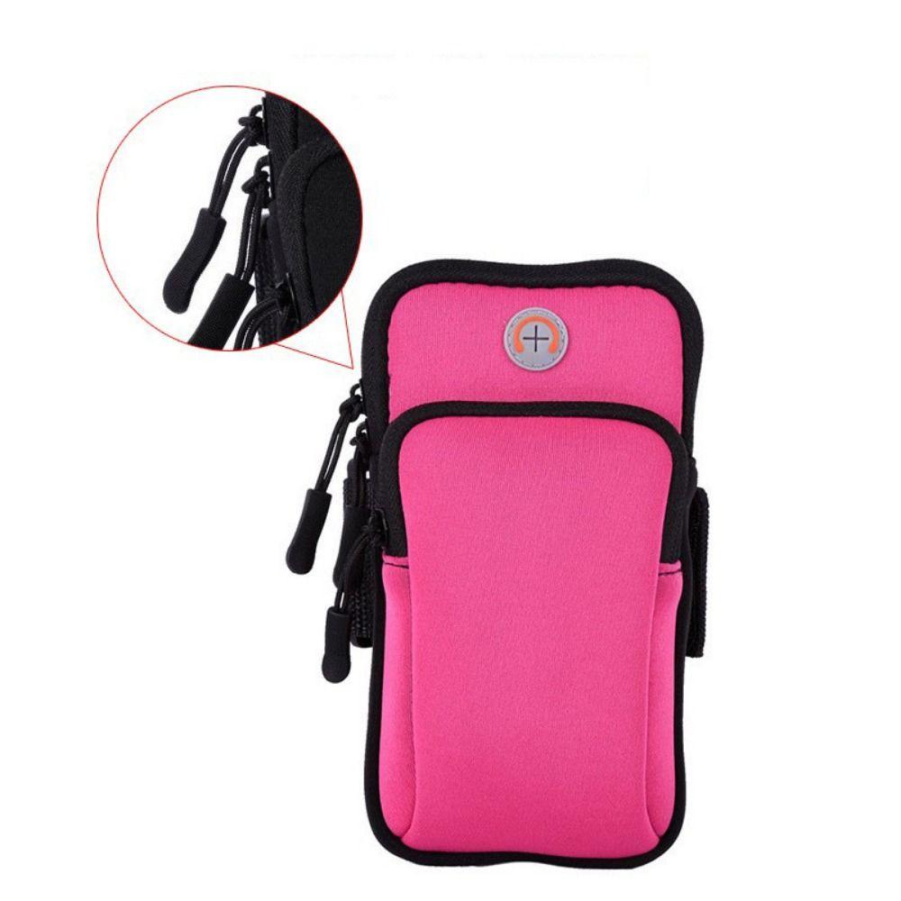 Breathable Mesh Waterproof Sports Armband Phone Case Arm Bags With Headset Hole Running Accessories