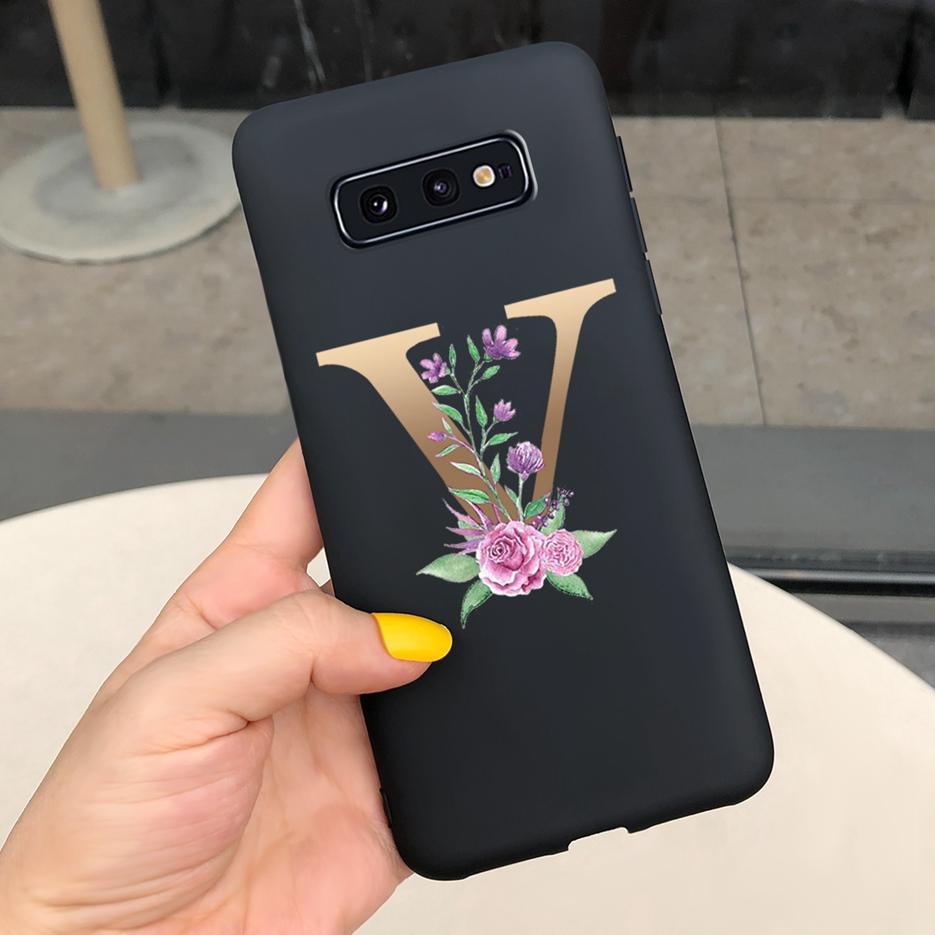 Милый Чехол С Буквами Для Samsung Galaxy S10 Plus Чехол S10 S10e Мягкий Силиконовый Задний Чехол Для Телефона Для Samsung S10 S10e S10+ Чехол Coque