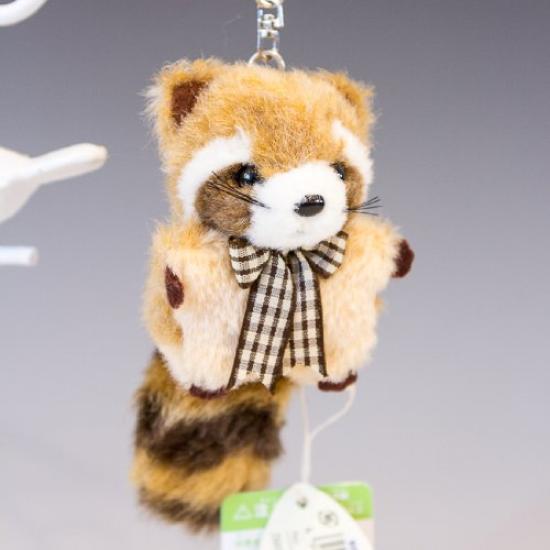 Takenoko Mini Kids Keychain, Brown Red Panda Plush Toy, 48537