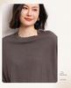 Autumn/Winter 24 Women's 100% Cashmere Batwing Short Sleeve Knit Top