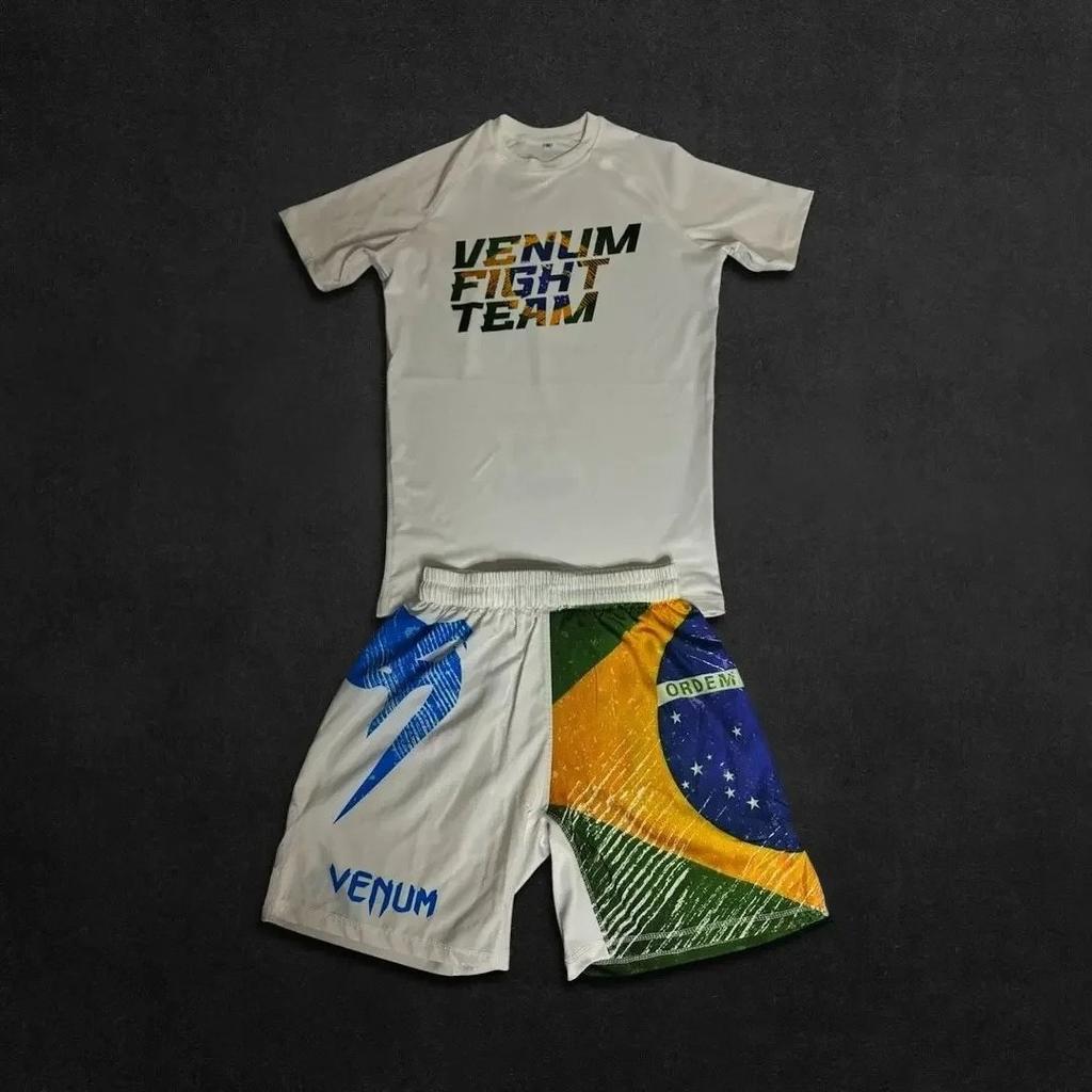 UFC Новый набор для ММА-боев Мужской и детский смешанные единоборства Дышащий Быстросохнущий Боксерский тренировочный спортивный набор