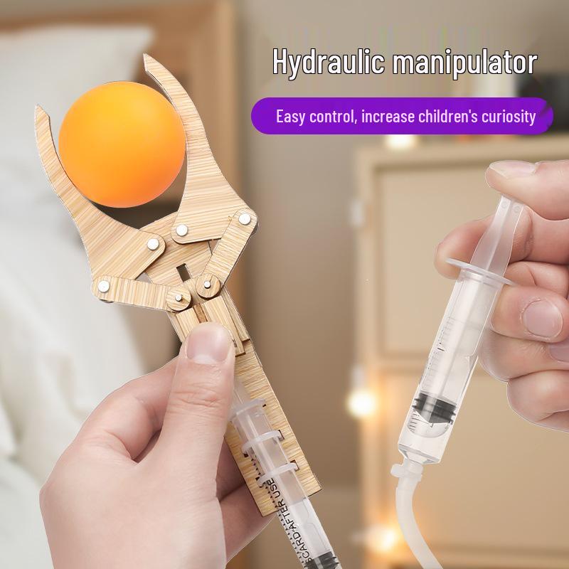 Детский DIY Гидравлический Манипулятор Комплект: Образовательный инструмент для практических научных экспериментов