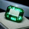 Top Rich Natural Emerald Cut 8.13 Ct Green Emerald Loose Gemstone