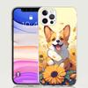 Cartoon Corgi Cute Dog Phone Case For iPhone 17 Air 16 15 Plus 11 14 Pro Max 13 Mini 12 7 8 + SE Pattern Art Customized Cover 17